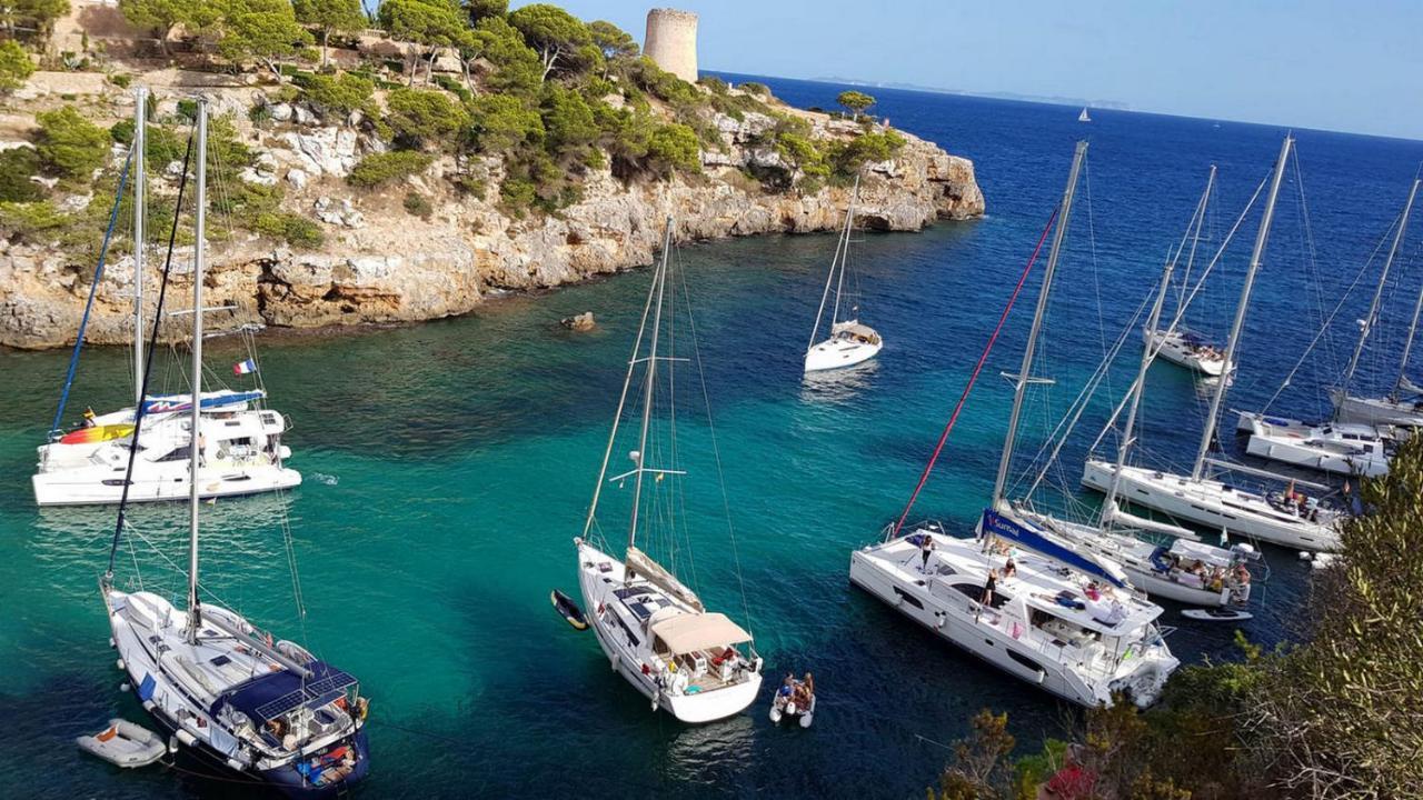 * Casa Del Diamante - Meer- Und Buchtblick Villa * Cala Pi  Exteriör bild