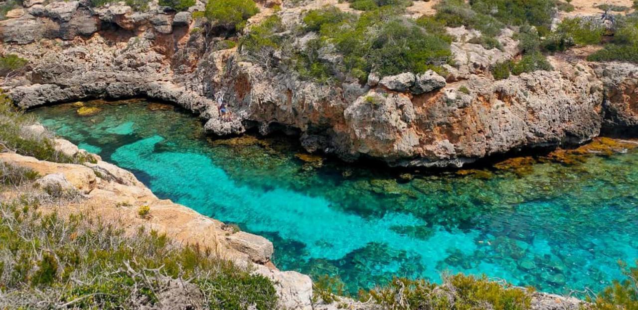 * Casa Del Diamante - Meer- Und Buchtblick Villa * Cala Pi  Exteriör bild